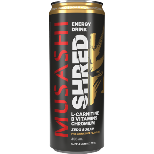 Musashi Passionfruit Shred Energy Drink 12 x 355ml