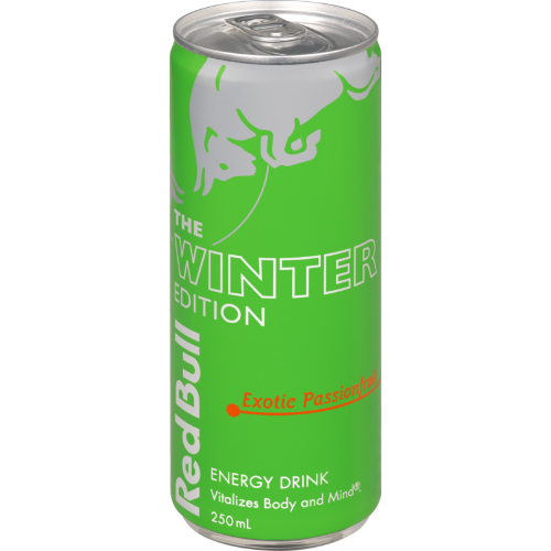 Red Bull Winter Edition Exotic Passionfruit Energy Drink 12 x 250ml