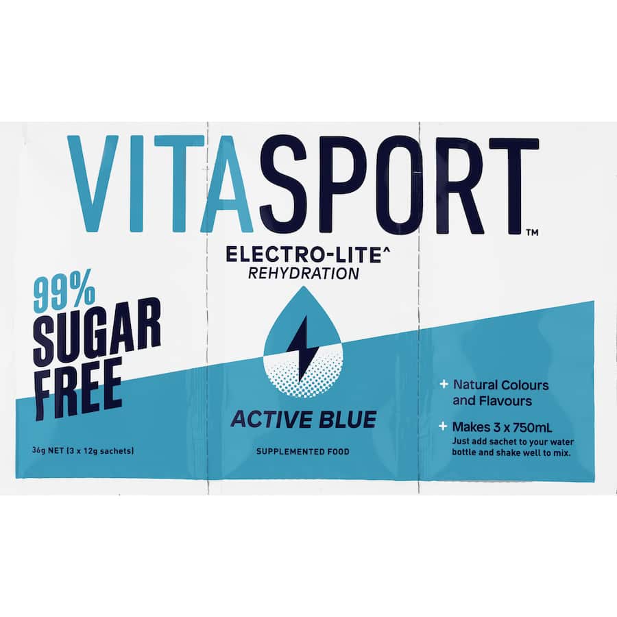 Vitasport Active Electrolytes Blue Sugar Free 36g