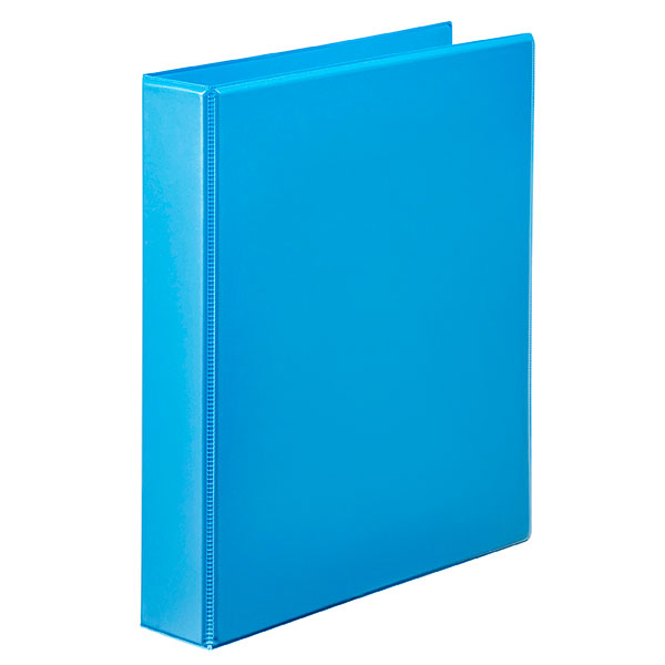 Marbig C/View Insert Binder A4 2dr 25mm in marine color, made from recycled materials with clear overlay for custom designs.