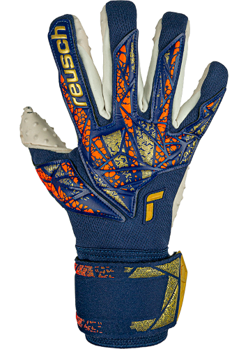 Gloves - Reusch Attrakt Speedbump - Blue/Gold - Size 10
