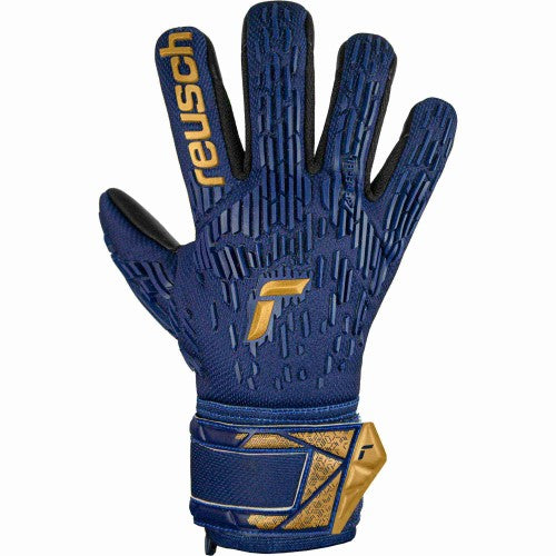 Gloves - Reusch Freegel Silver Junior - Blue/Gold/Black - Size 7