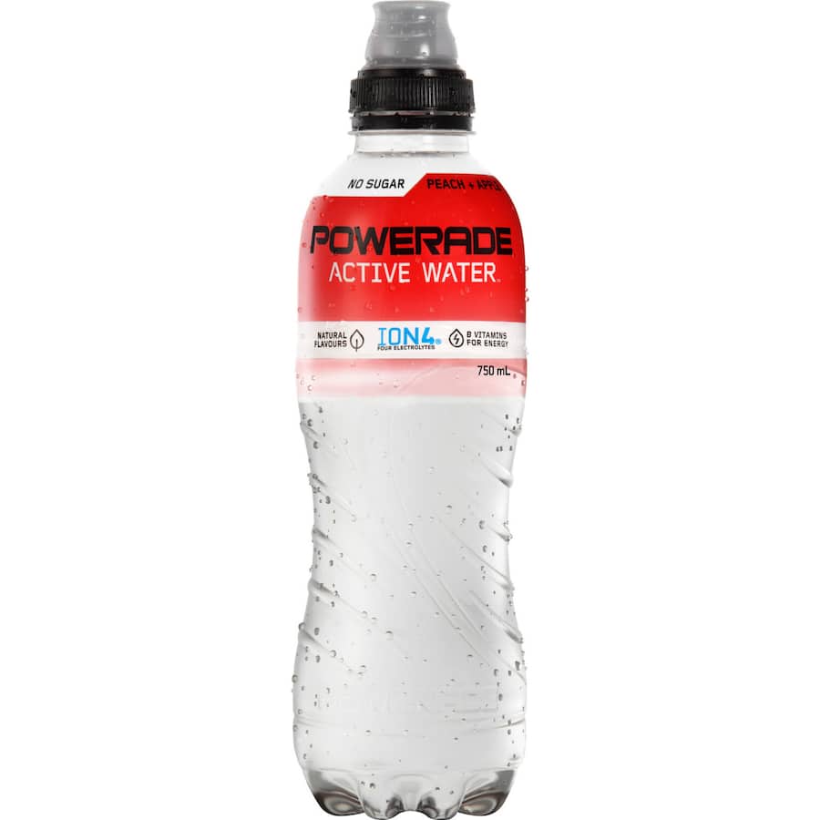 Powerade Active Water Peach & Apple 750mL