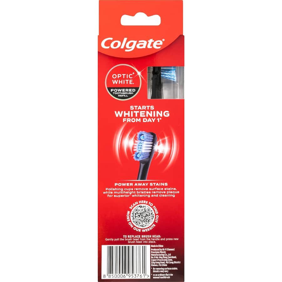 Colgate Optic White Battery Brush Refills 2pack