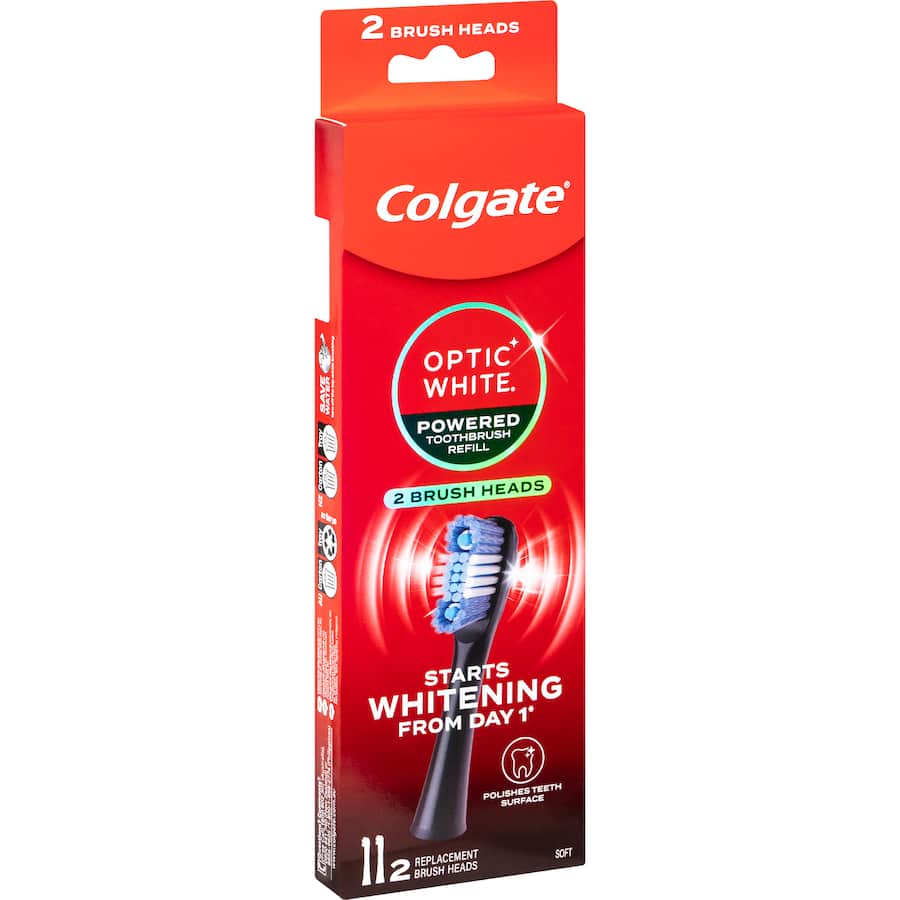 Colgate Optic White Battery Brush Refills 2pack