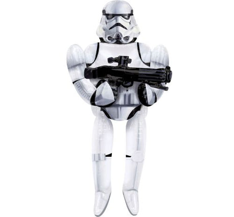 Foil Airwalker Storm Trooper balloon, 83cm x 177cm, vibrant design, perfect for Star Wars themed parties.