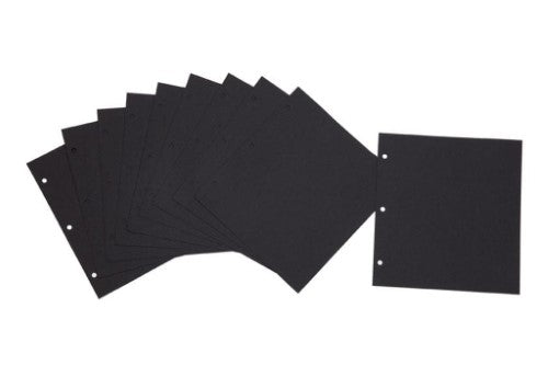 Profile - Display Album Drymount Refills - 190x205mm - Pack of 10 Black Sheets