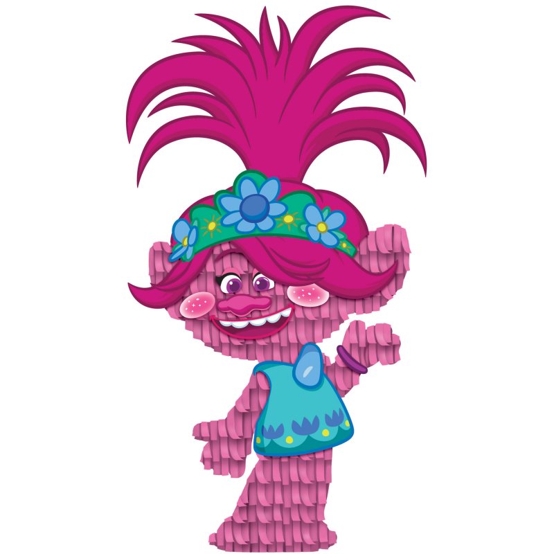 Vibrant 17cm Trolls decoration featuring beloved characters, perfect for parties and kids' rooms.