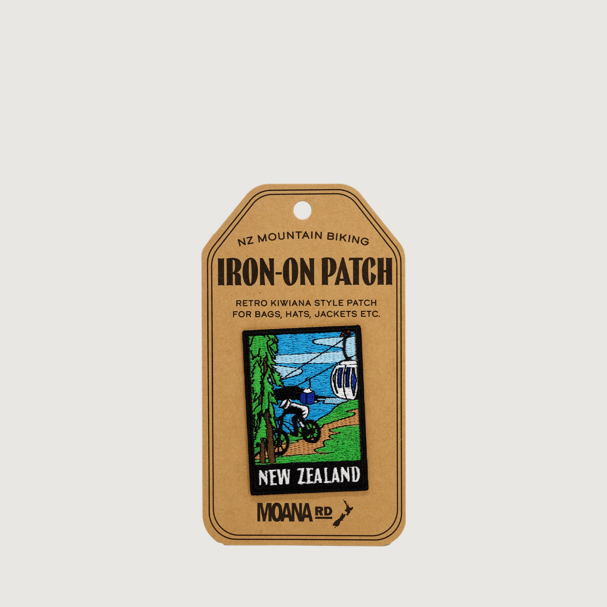 Moana Road - Iron-On Patches - NZ Mountain Biking - Pack of 6