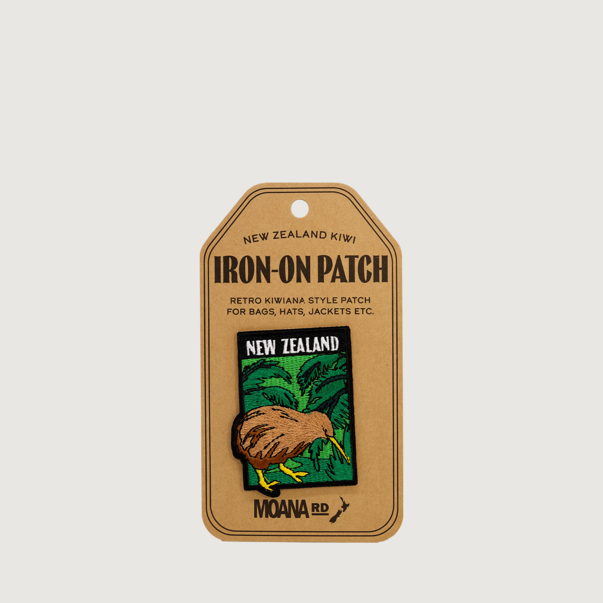 Moana Road - Iron-On Patches - NZ Kiwi - Pack of 6