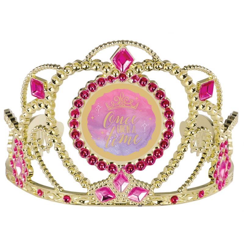 Electroplated Disney Princess tiara, 8cm x 11cm, perfect for dress-up, parties, and sparking imaginative play.