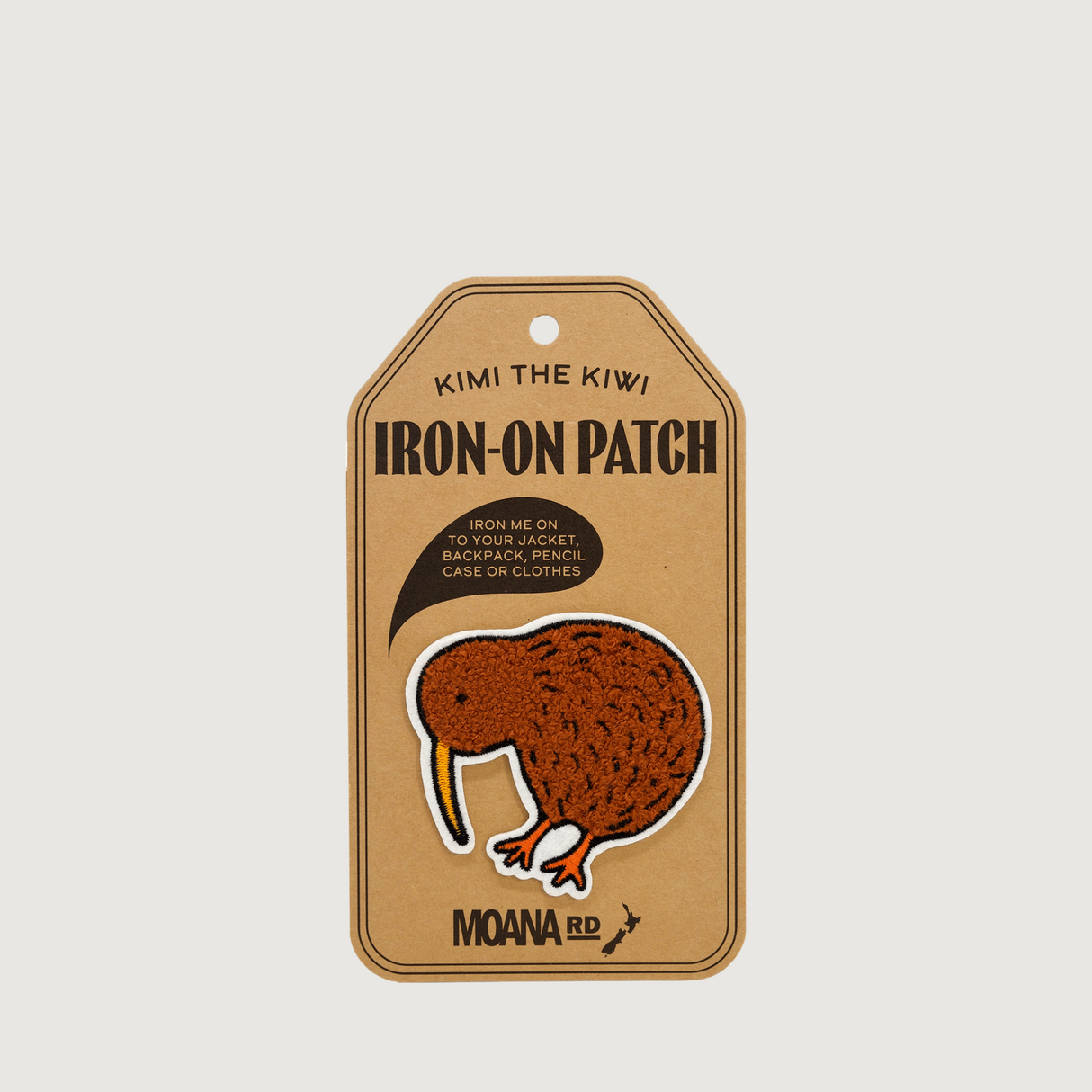 Moana Road - Iron-On Patches - Kimi the Kiwi - Pack of 6