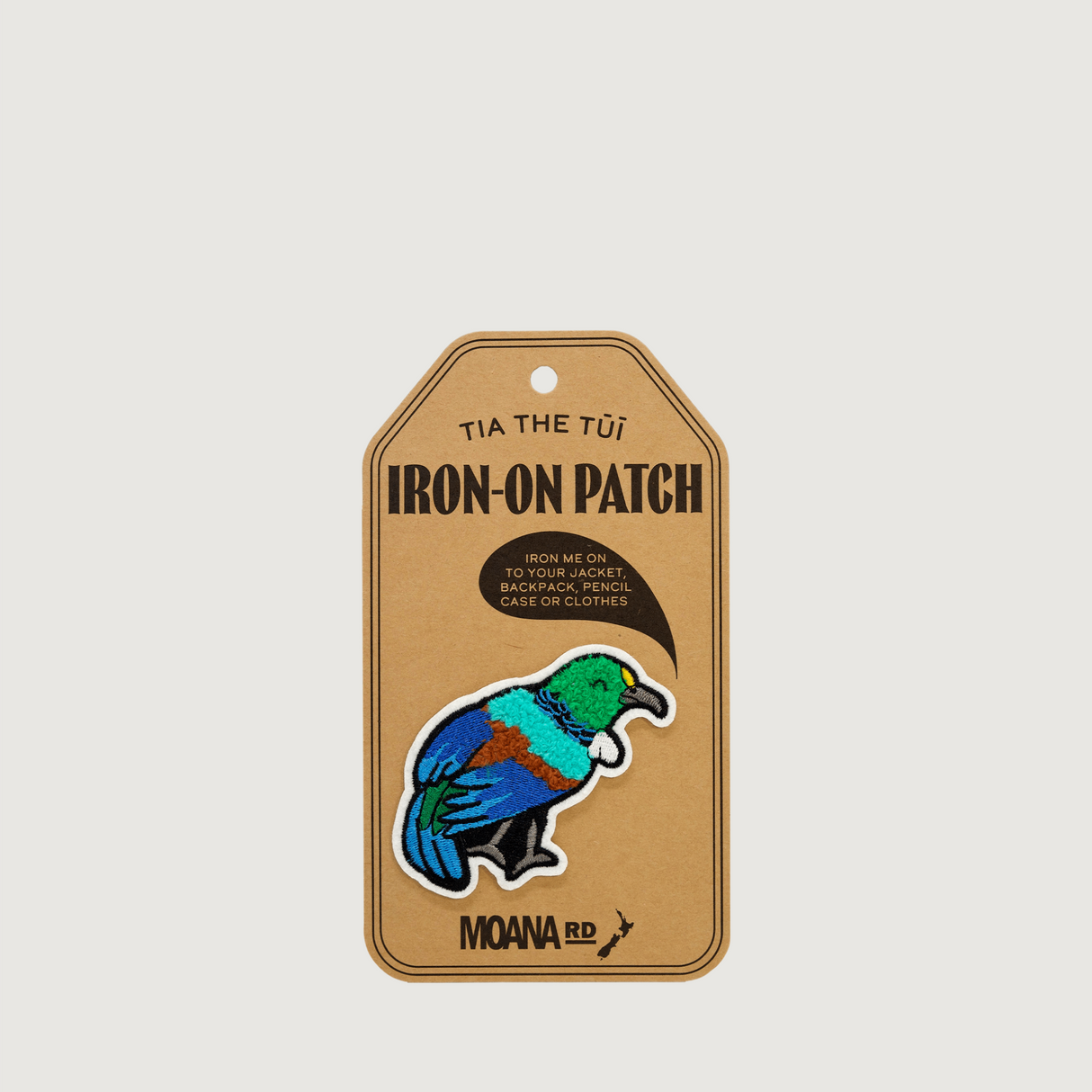 Moana Road - Iron-On Patches - Tia the Tui - Pack of 6