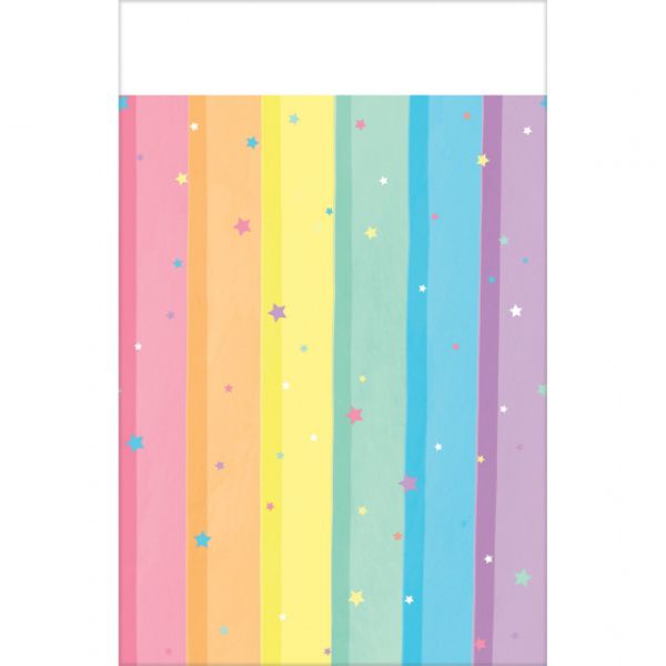 Magical Rainbow Birthday Plastic Tablecover