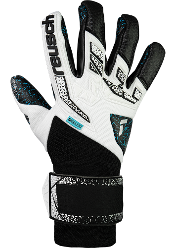 Gloves - Attrakt Freegel Fusion Goaliator - White/Silver/Black - Size 8