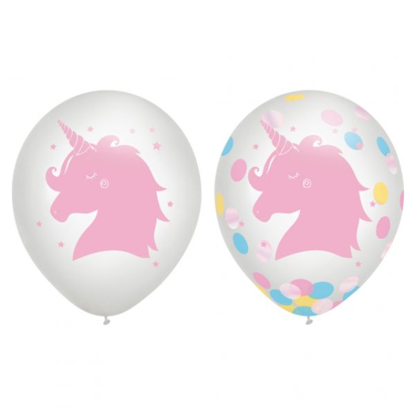 Balloon - Magical Rainbow Birthday 30cm & Confetti (Pack of 6)