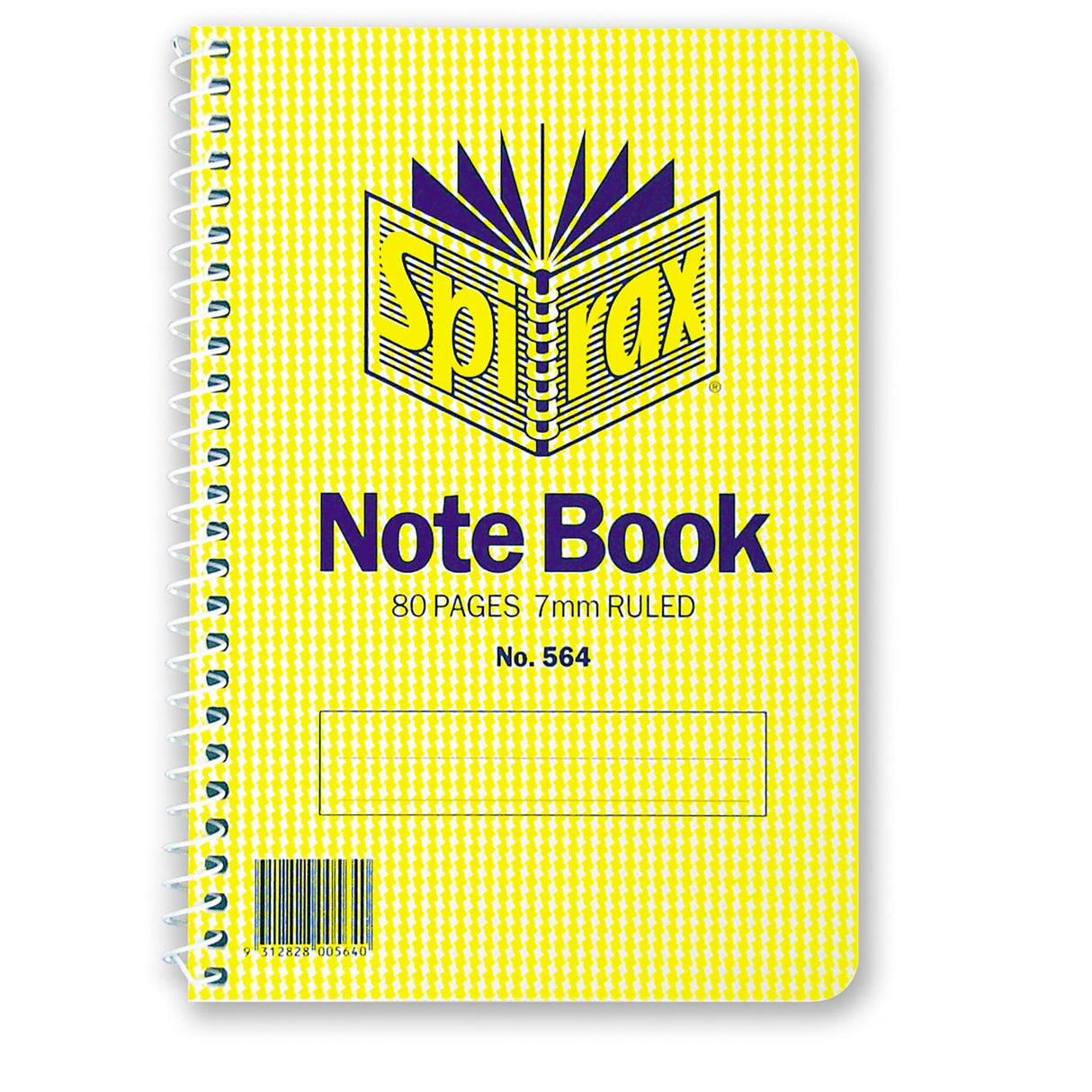 Spirax 564 Notebook with 80 ruled pages, side-opening design, and durable covers for protected writing experiences.