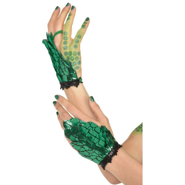 Dragon Scales Dragon Glovettes feature a stylish scale pattern, perfect for cosplay and fantasy-themed events.