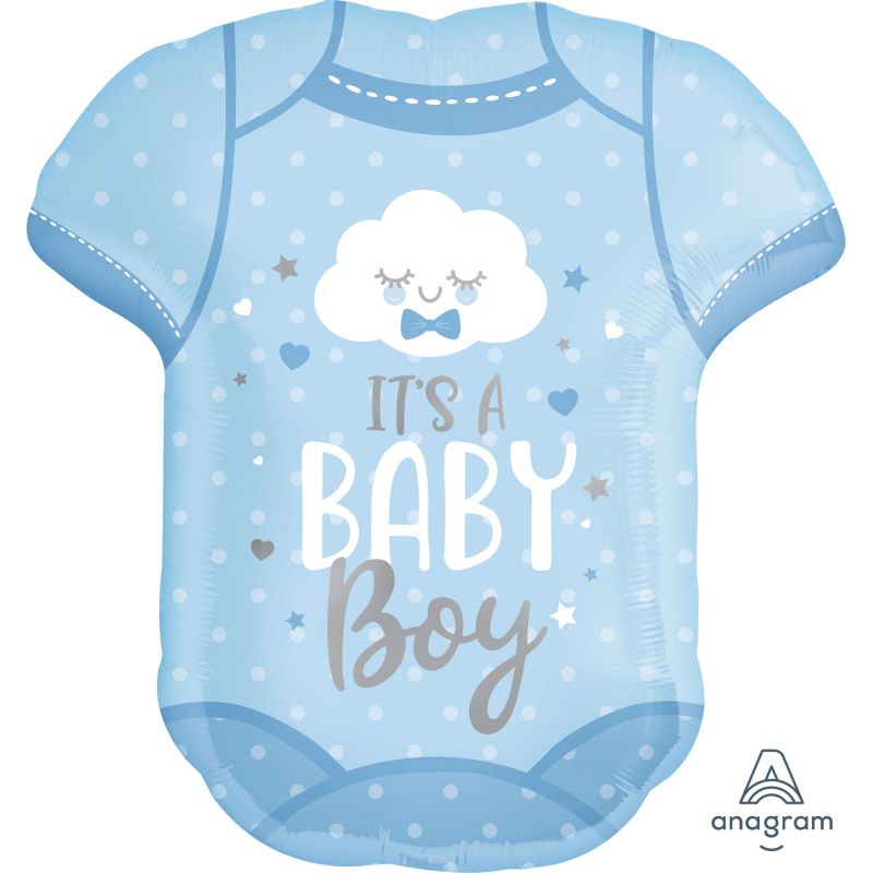 Soft cotton baby onesie for boys featuring easy snap closures and vibrant print, perfect for playtime and special occasions.