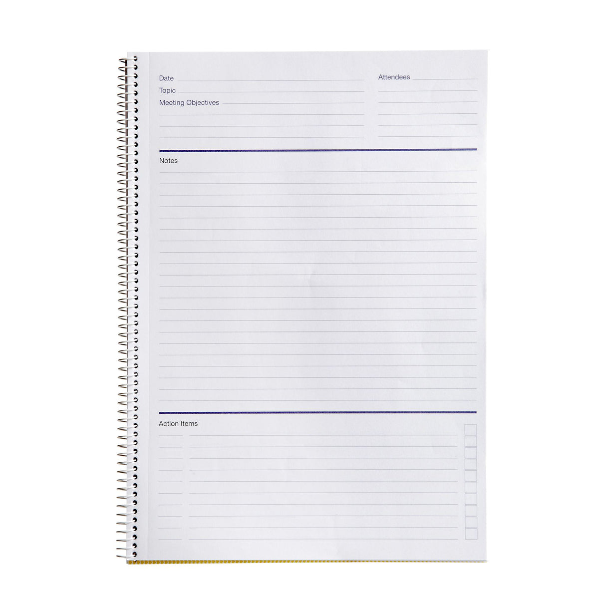 Spirax 705 Meeting Book A4 with 140 perforated pages for organized note-taking and efficient meeting management.