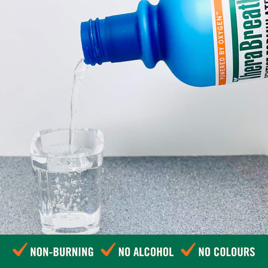 Therabreath Mouthwash Invigorating Icy Mint 473mL