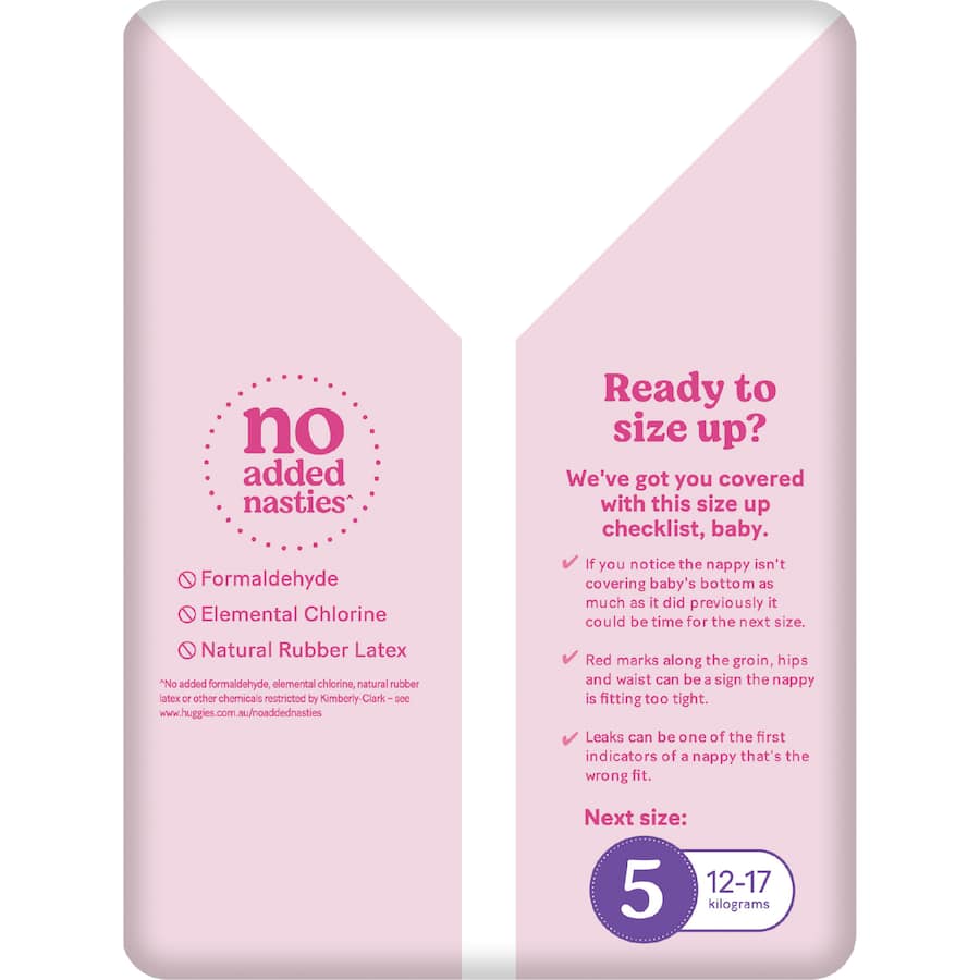 Huggies Ultra Dry Nappy Pants Toddler Girls 9-14kg Size 4 29pack