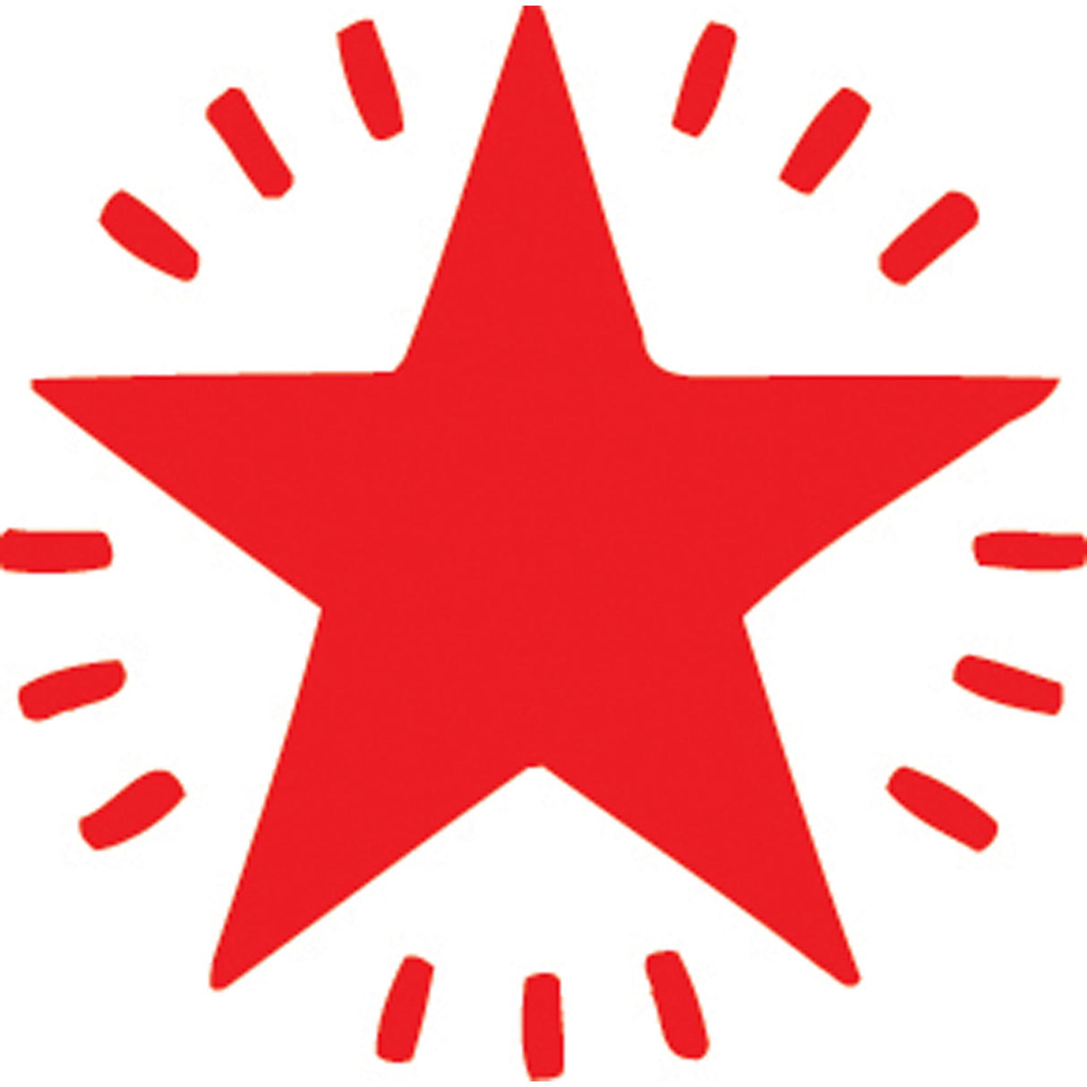 Xstamper Vx-E 11365 Twinkle Star stamp in red, ideal for crafting and professional use with 20,000 clear impressions.