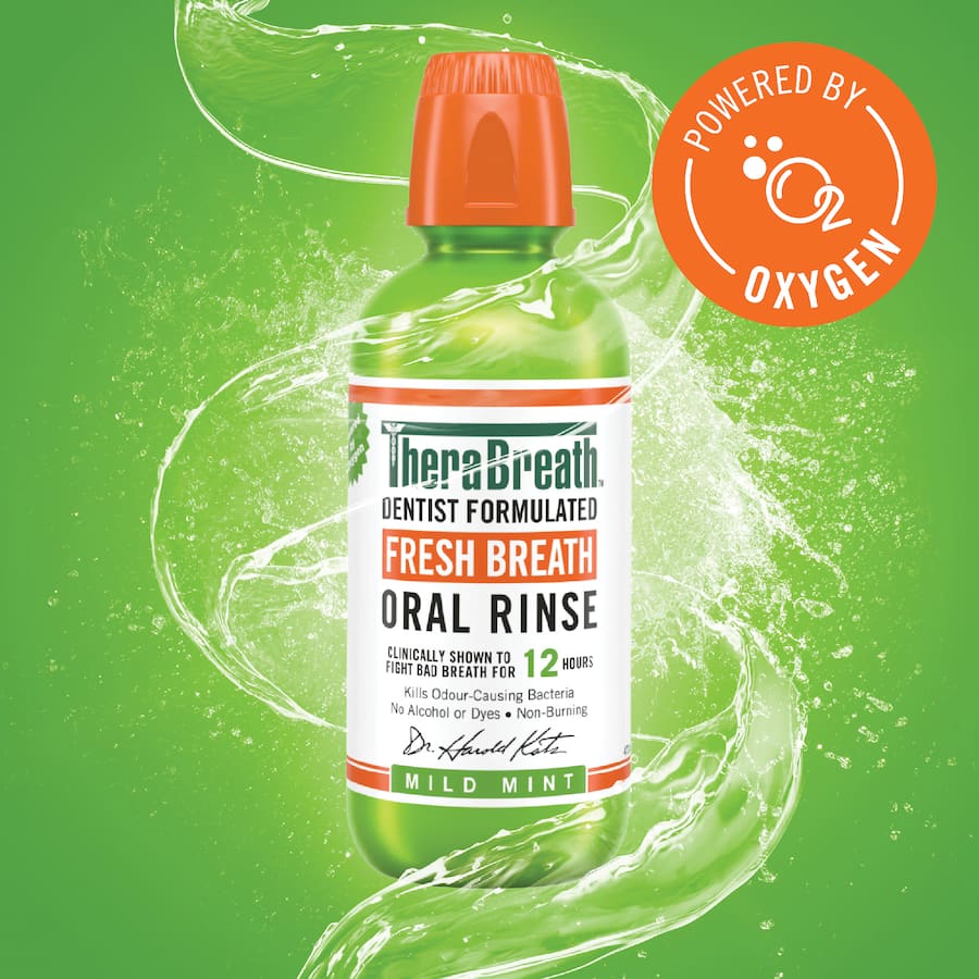 Therabreath Mouthwash Mild Mint 473mL