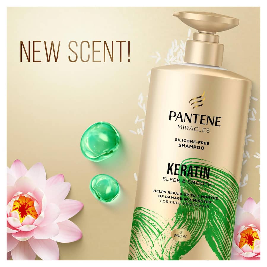Pantene Miracles Shampoo Keratin Sleek & Smooth 650mL