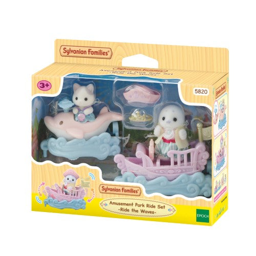 Sylvanian Families Play Set - Amusement Park Ride Set (Ride the Waves)