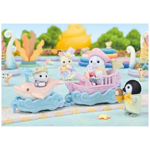 Sylvanian Families Play Set - Amusement Park Ride Set (Ride the Waves)