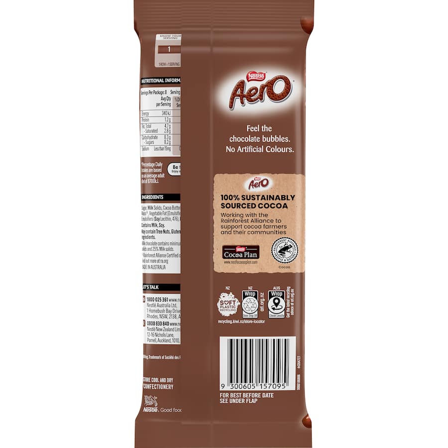 Nestlé Aero Chocolate Milk Block 118g