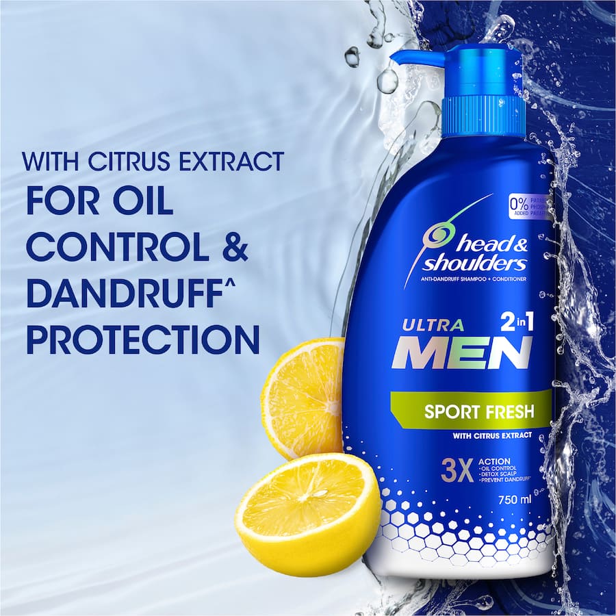 Head & Shoulders Shampoo & Conditioner Ultra Men 2n1 Sport Fresh 750mL