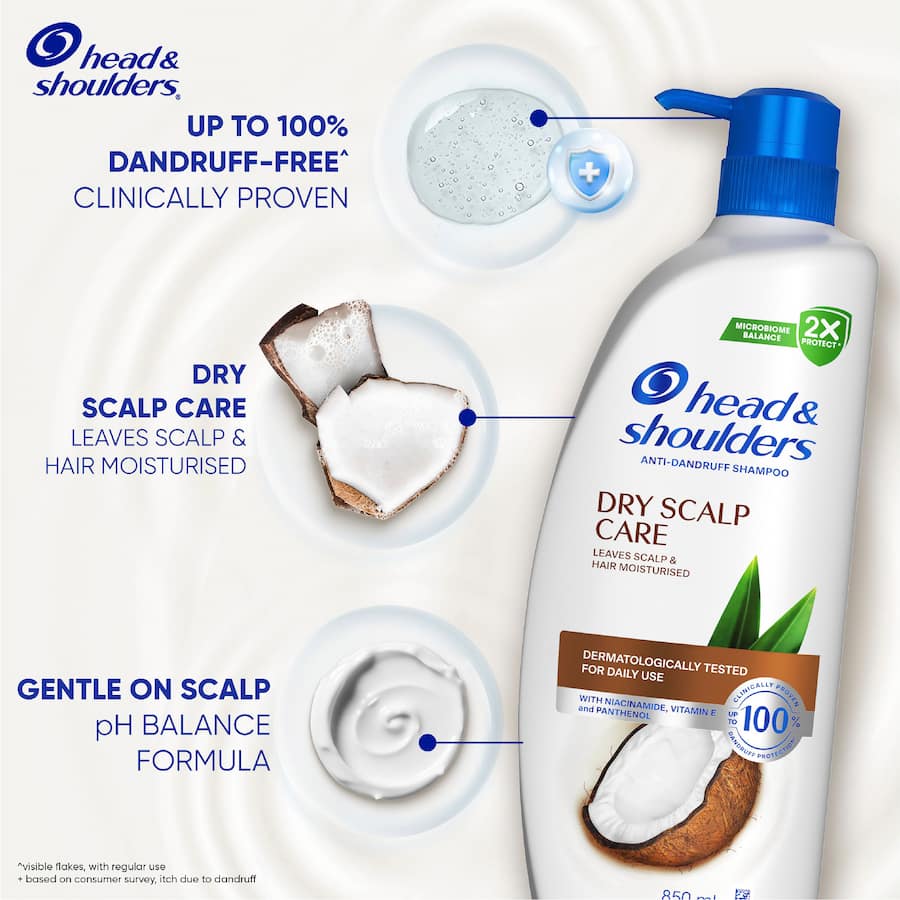 Head & Shoulders Anti Dandruff Shampoo Dry Scalp Care 850mL