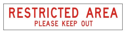 Barricade Tape - Restricted Area Please Keep Out - 100mmx300m (Roll)