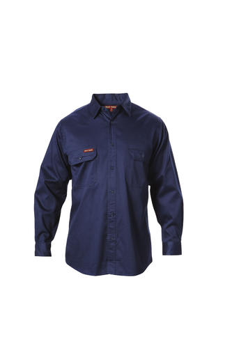 Hard Yakka, Long Sleeve Shirt - Navy (Size: 5XL)