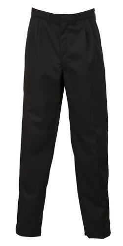 Hard Yakka Polycotton Pleat Trouser - Black (Size: 72)