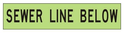 Barricade Tape - Sewer Line Below 100mmx300m