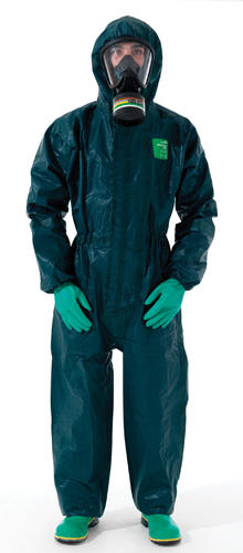 AlphaTec 4000 Coverall with Sock Green S-3XL (Each) - Green (Size: 2XL)