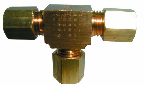 TEE COMPRESSION BRASS 6406 3/8"