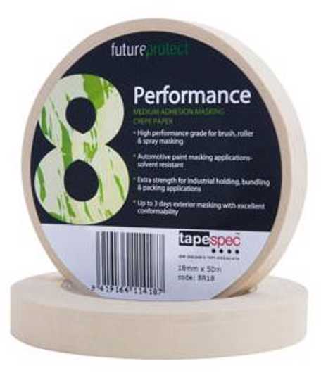 8R General Purpose Masking Tape - 18mm x 50m - 1 - Roll