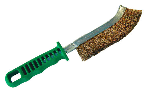 Brass Wire Brush with Plastic Handle