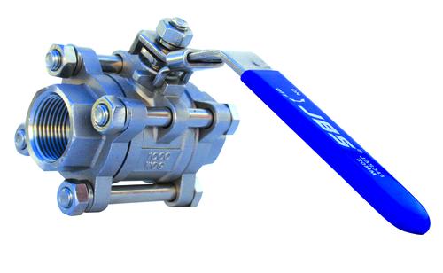 JBS Ball Valve Stainless Steel Grade 316 40 mm - 1 1/2" 3 Piece
