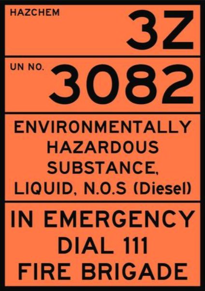 Trailer Diesel Transport Signage Pack