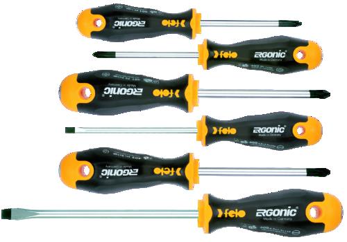 SET SCREWDRIVER STD FELO 400 6PC