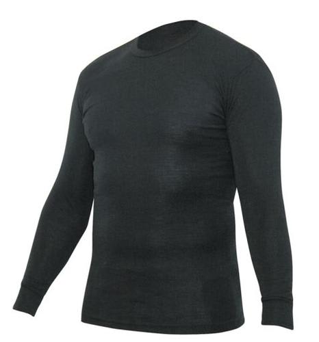 Men's Merino Thermal Top, BM001 - Black (Size: XS)