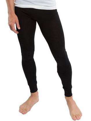 Men's Merino Long John, BM002 - Black (Size: 2SS)