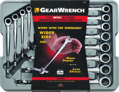 SET RATCHET GEARWRENCH XL MET 12PC