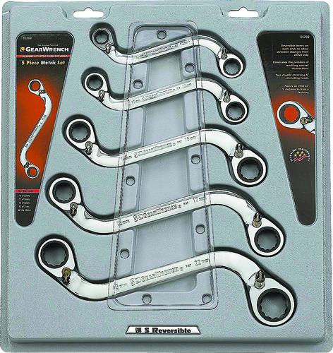 SET RATCHET GEARWRENCH S MET 5PC