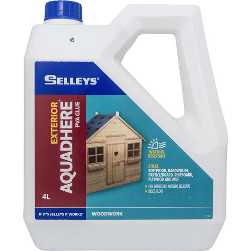 Selleys Aquahere Exterior PVA Glue 4L (Each)